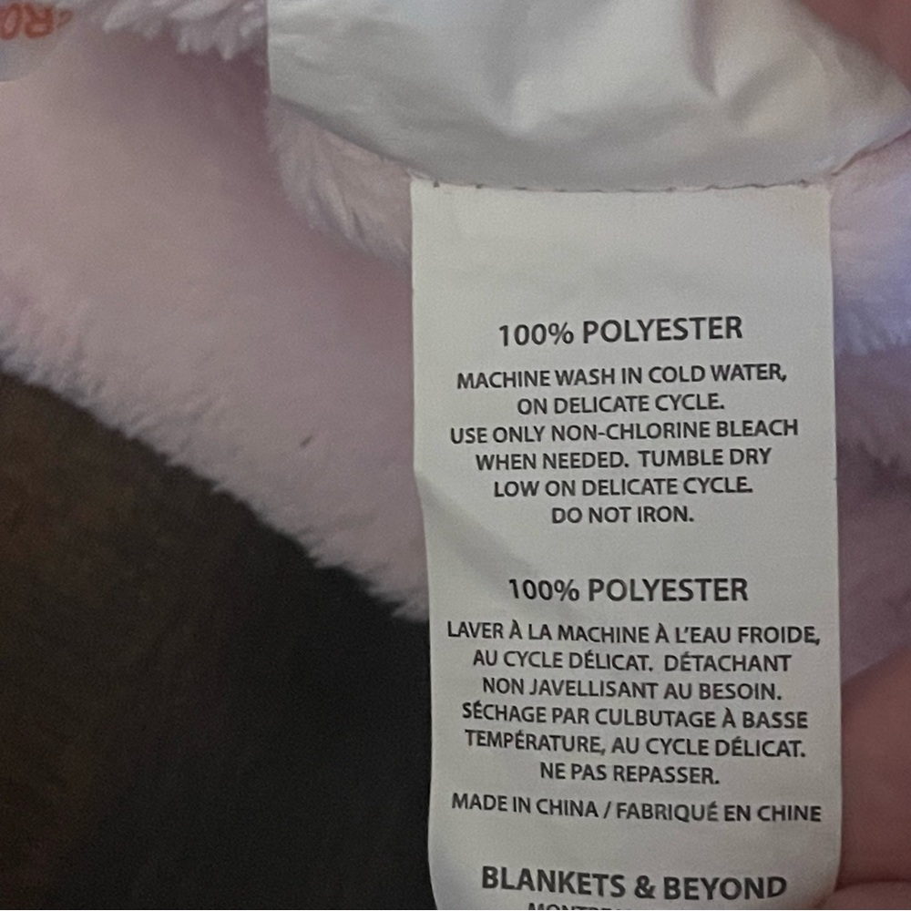 Blankets and beyond swaddle hearts pink gray white - Picture 4 of 4